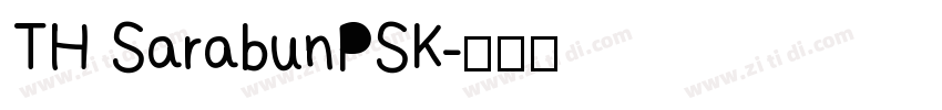 TH SarabunPSK字体转换